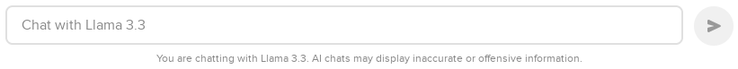 AI chats may display inaccurate or offensive information.